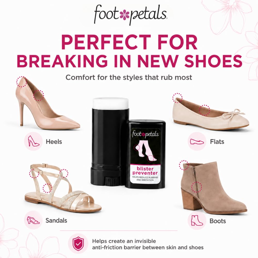 Foot Petals blisstick uso en muslo, evita rozaduras al caminar