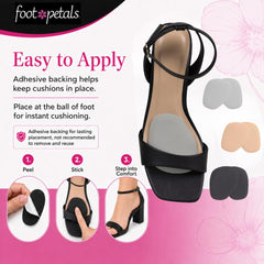 Foot Petals cojín pegado en tacón evitando deslizamiento del pie