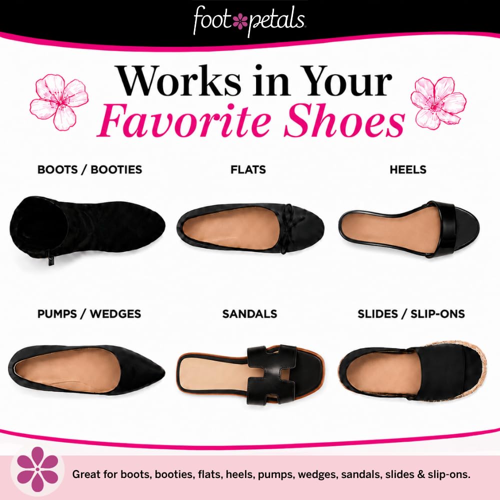 Foot Petals tres pares en paquete listos para reemplazo y uso diario