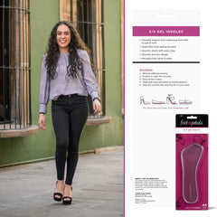 Foot Petals empaque abierto con instrucciones claras y beneficio práctico