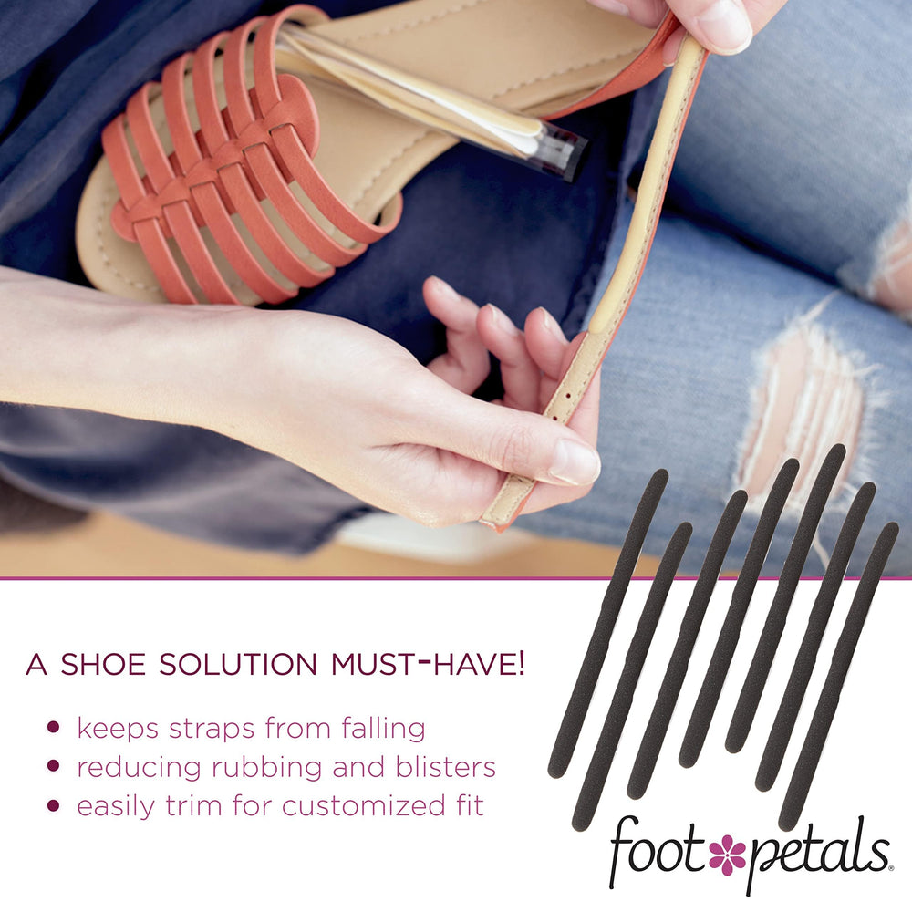 Foot Petals almohadilla colocada en un tacón para mayor confort al caminar