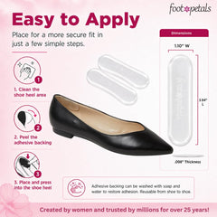 Foot Petals insertado en un zapato de tacón para evitar deslizamiento
