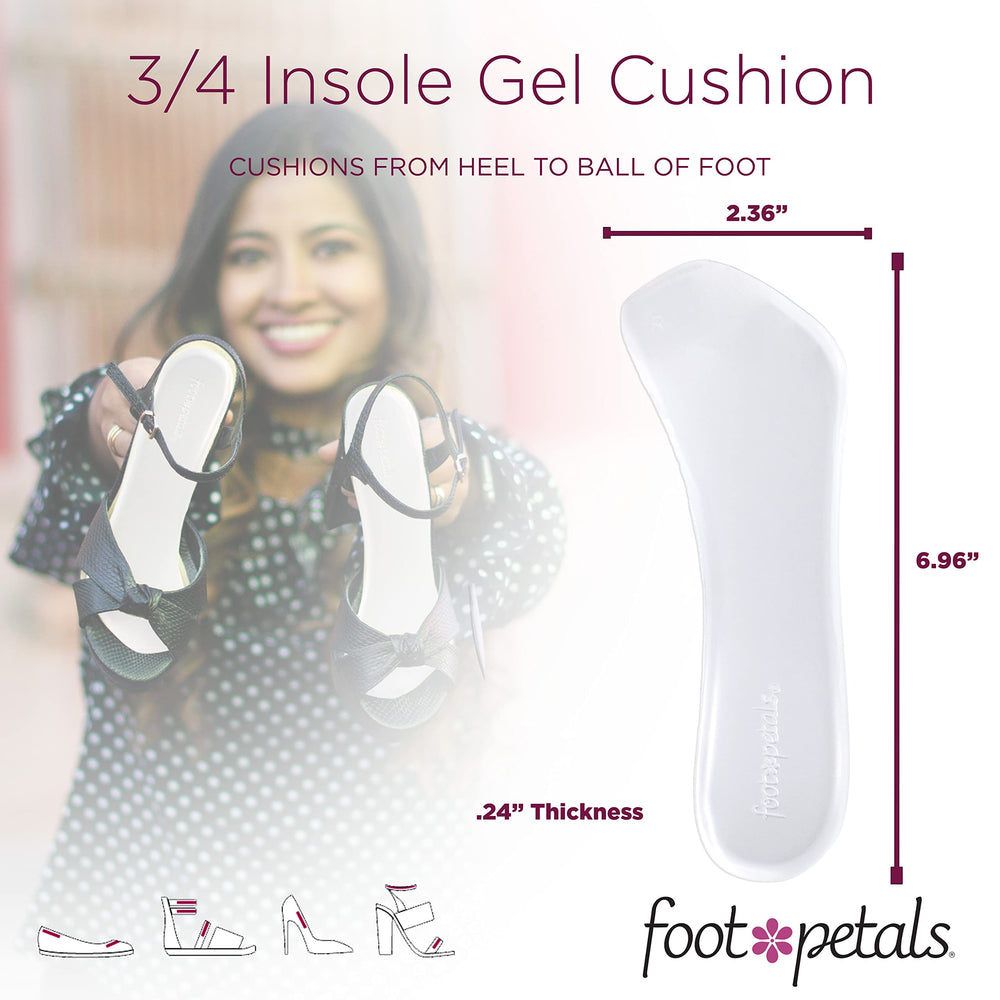 Foot Petals puesta en un tacón demostrando prevención de deslizamiento