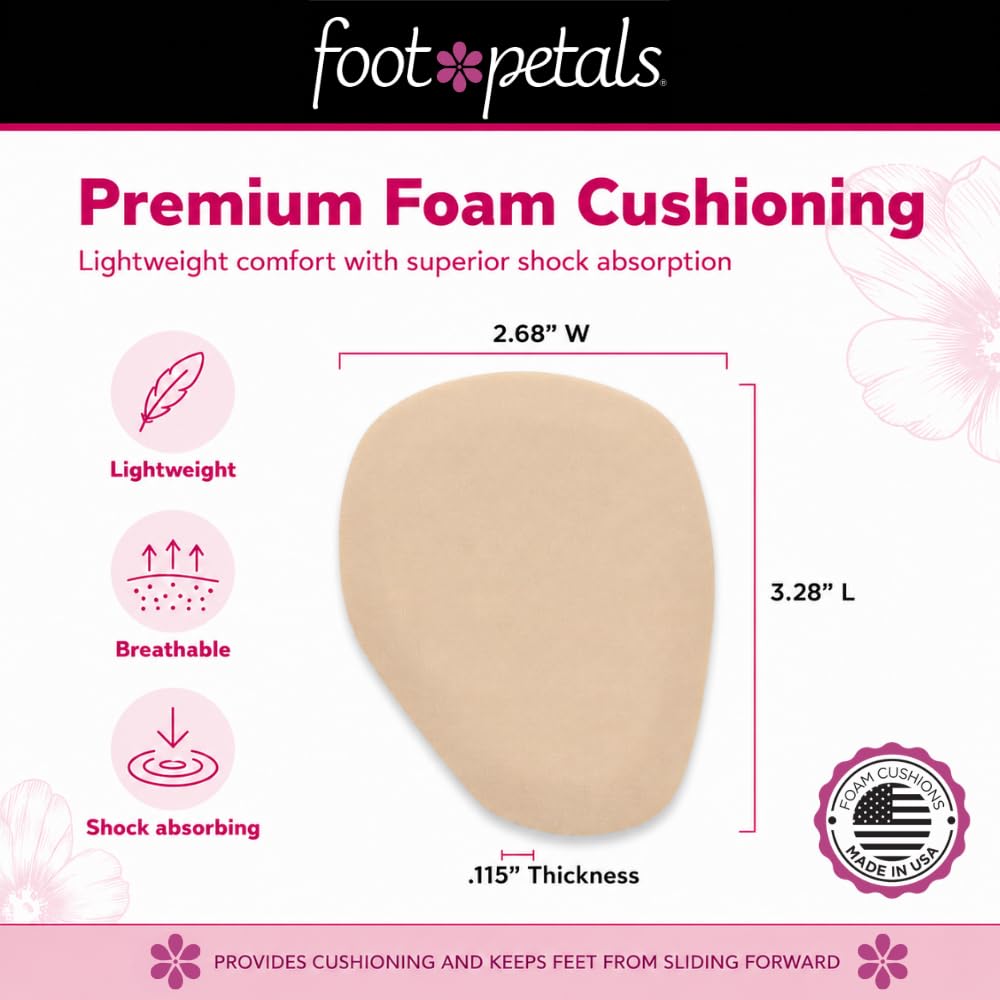 Foot Petals comparación de tamaño junto a una moneda para ver la discreción