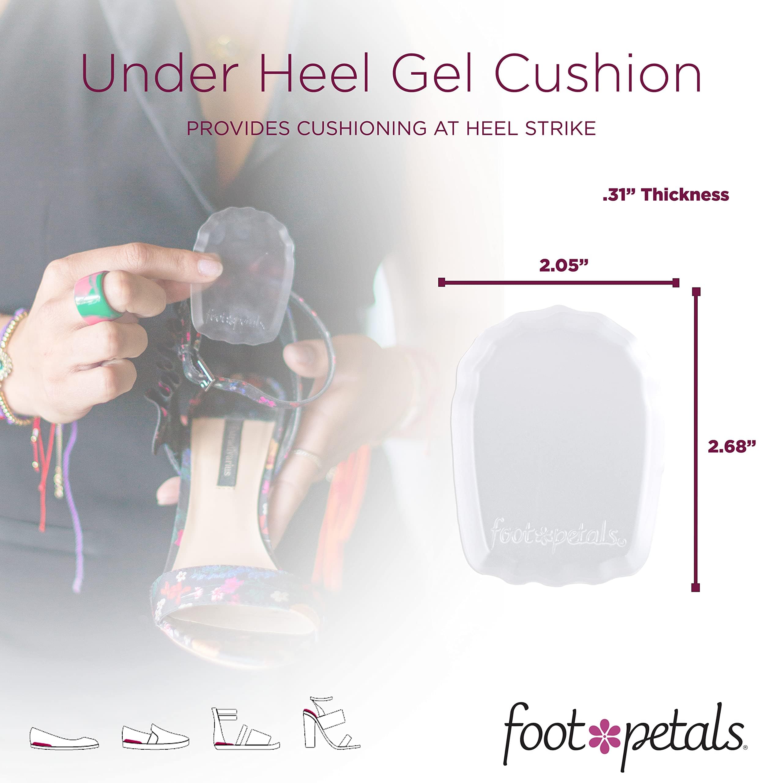 Foot Petals junto a regla para comparar tamaño y facilidad de colocación