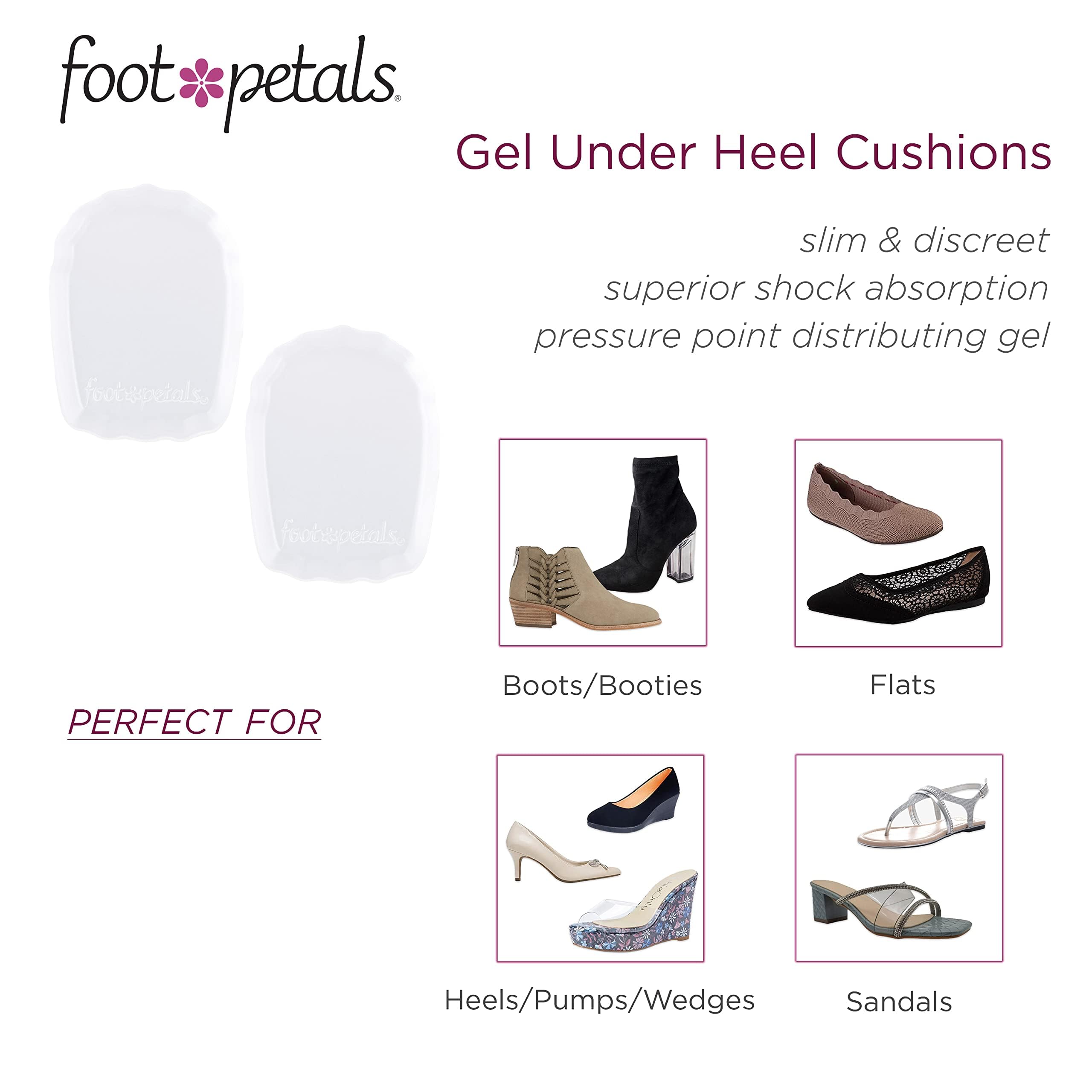 Foot Petals etiqueta con instrucciones fáciles para limpieza y reutilizar