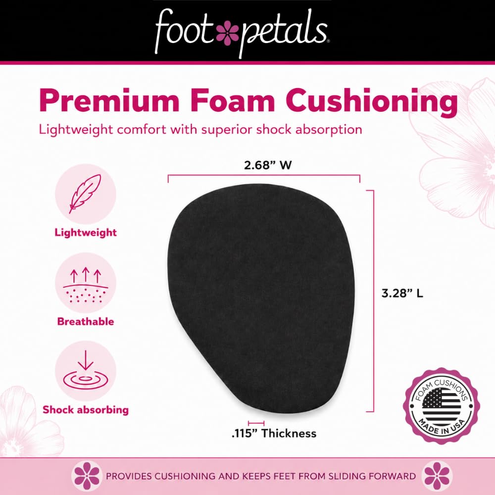 Foot Petals cara adhesiva para fijación segura y estabilidad dentro del zapato