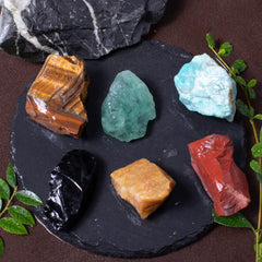 FORBY arreglo decorativo con piedras crudas como centro de mesa