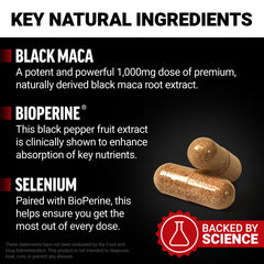 Force Factor polvo de maca cerca destacando textura natural