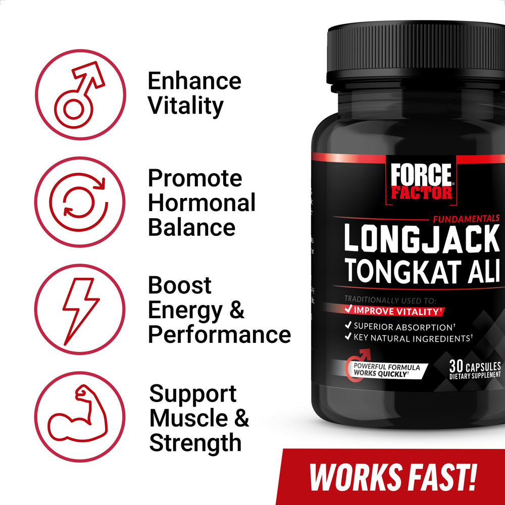 Force Factor detalle de etiqueta muestra ingredientes clave para absorción