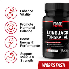 Force Factor detalle de etiqueta muestra ingredientes clave para absorción