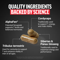 Force Factor etiqueta en primer plano con ingredientes y beneficios