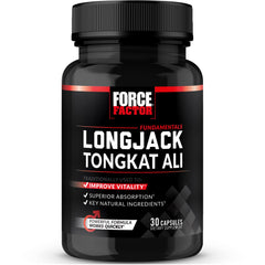 Force Factor envase frontal Longjack muestra presentación clara y confianza