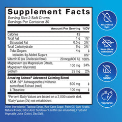 Etiqueta nutricional Force Factor con información clara y transparencia en ingredientes