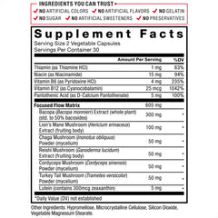 Force Factor etiqueta legible con lista de ingredientes clave visible