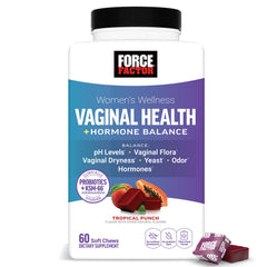 Force Factor envase frontal del suplemento vaginal para fácil identificación y confianza