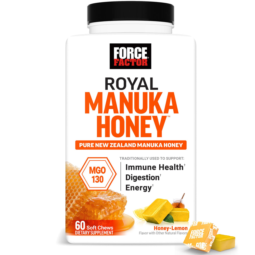 Force Factor empaque frontal mostrando la marca y beneficios de forma clara