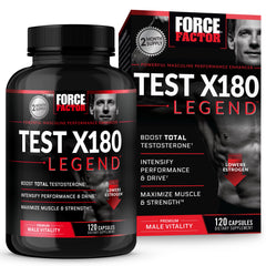 Force Factor envase frontal mostrando la marca y beneficio de vitalidad