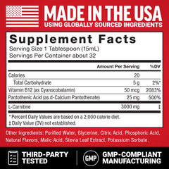 Force Factor etiqueta con lista de ingredientes y cumplimiento GMP