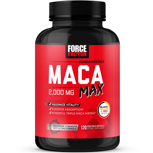 Force Factor botella frontal mostrando el envase y potencia 2000 mg