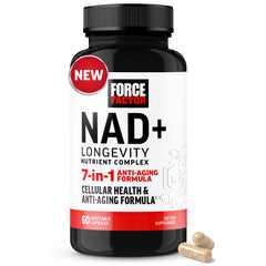 Force Factor envase frontal mostrando etiqueta y beneficios visibles