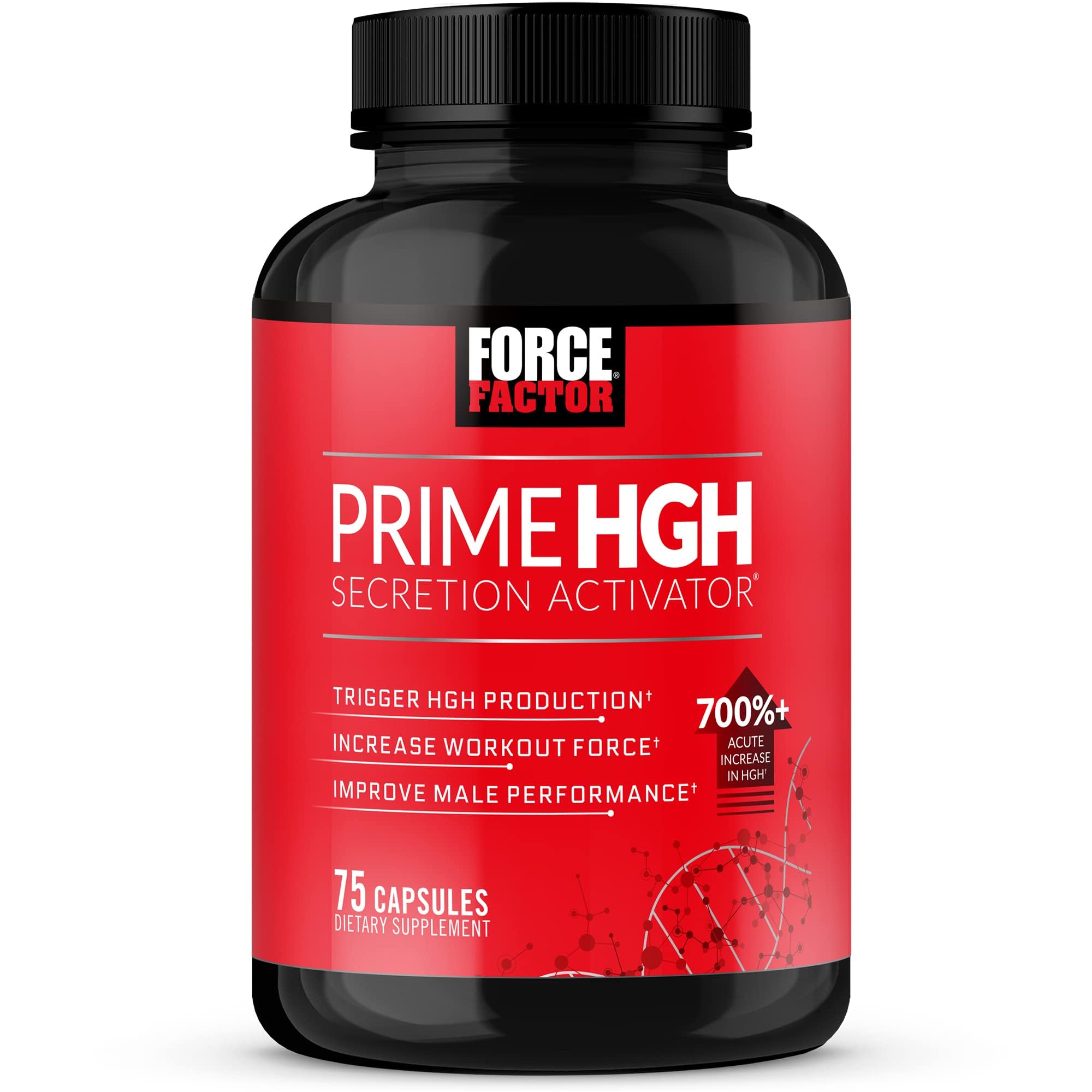 Force Factor envase frontal mostrando etiqueta y beneficio de apoyo al entrenamiento