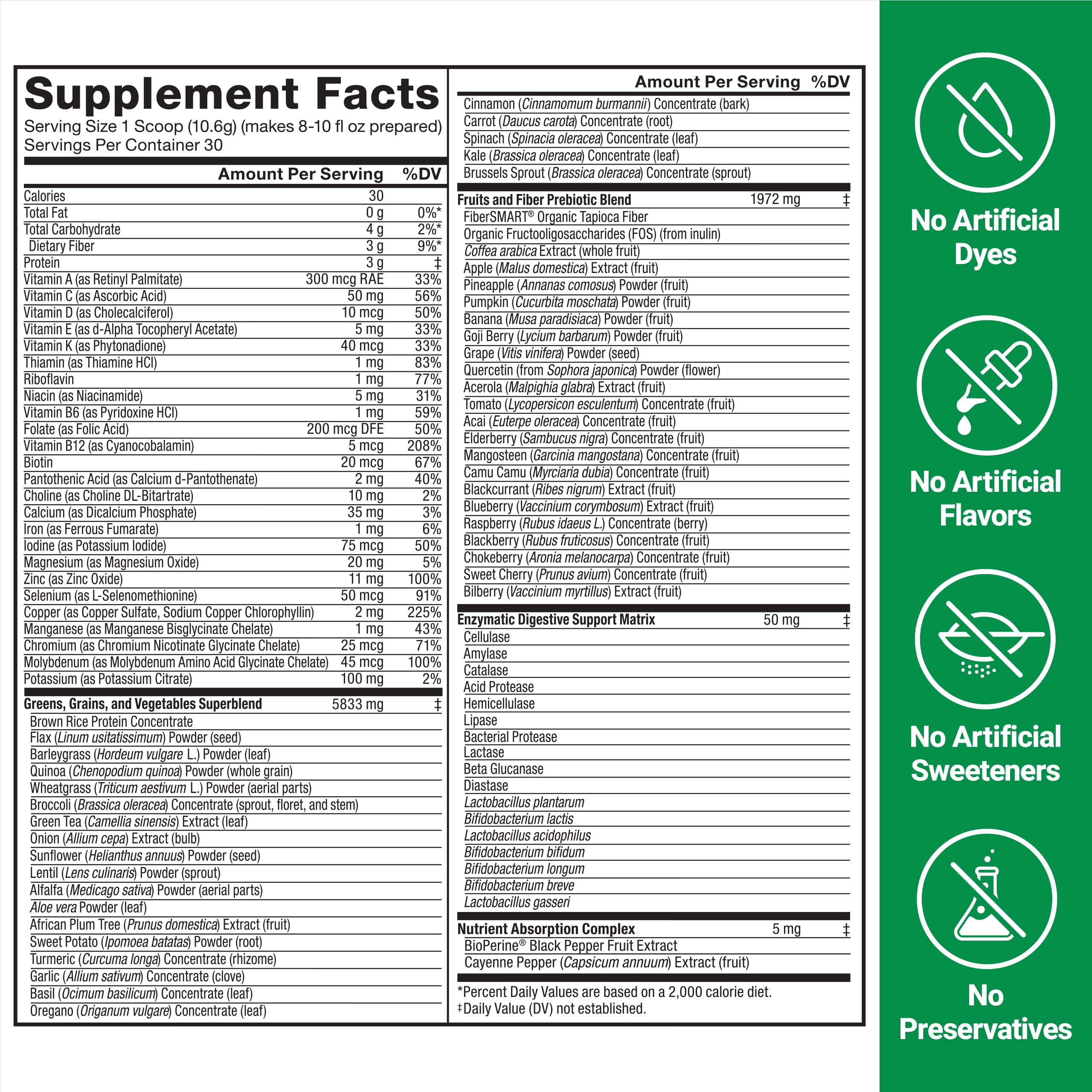 Force Factor Smarter Greens mezclado en batido verde listo para beber tras entrenamiento