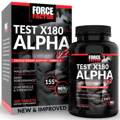 Force Factor envase frontal mostrando etiqueta y beneficio de vitalidad