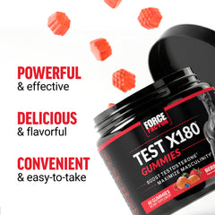 Ingredientes clave de Force Factor en primer plano que apoyan la vitalidad masculina