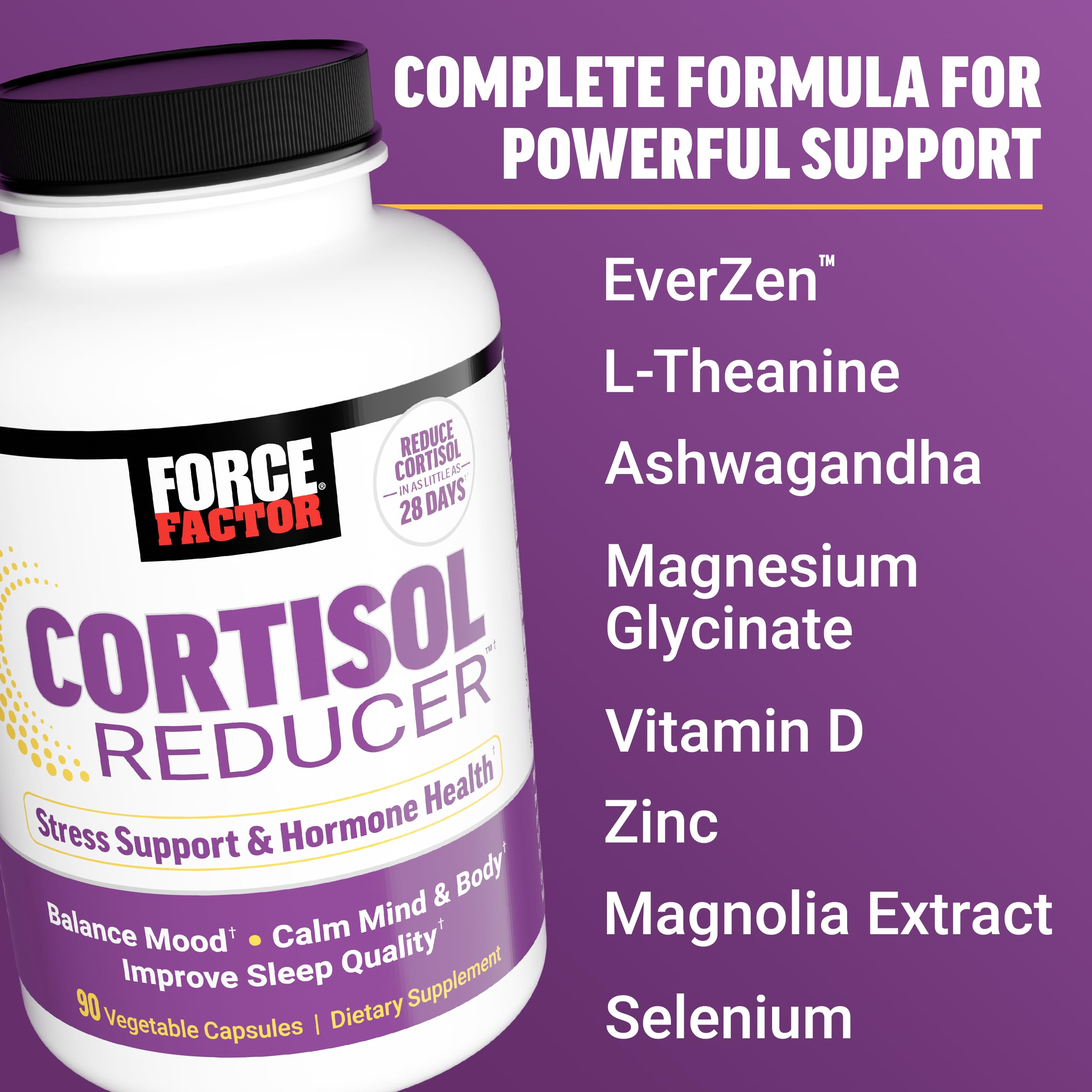 Force Factor textura de cápsula en primer plano para ver calidad del recubrimiento