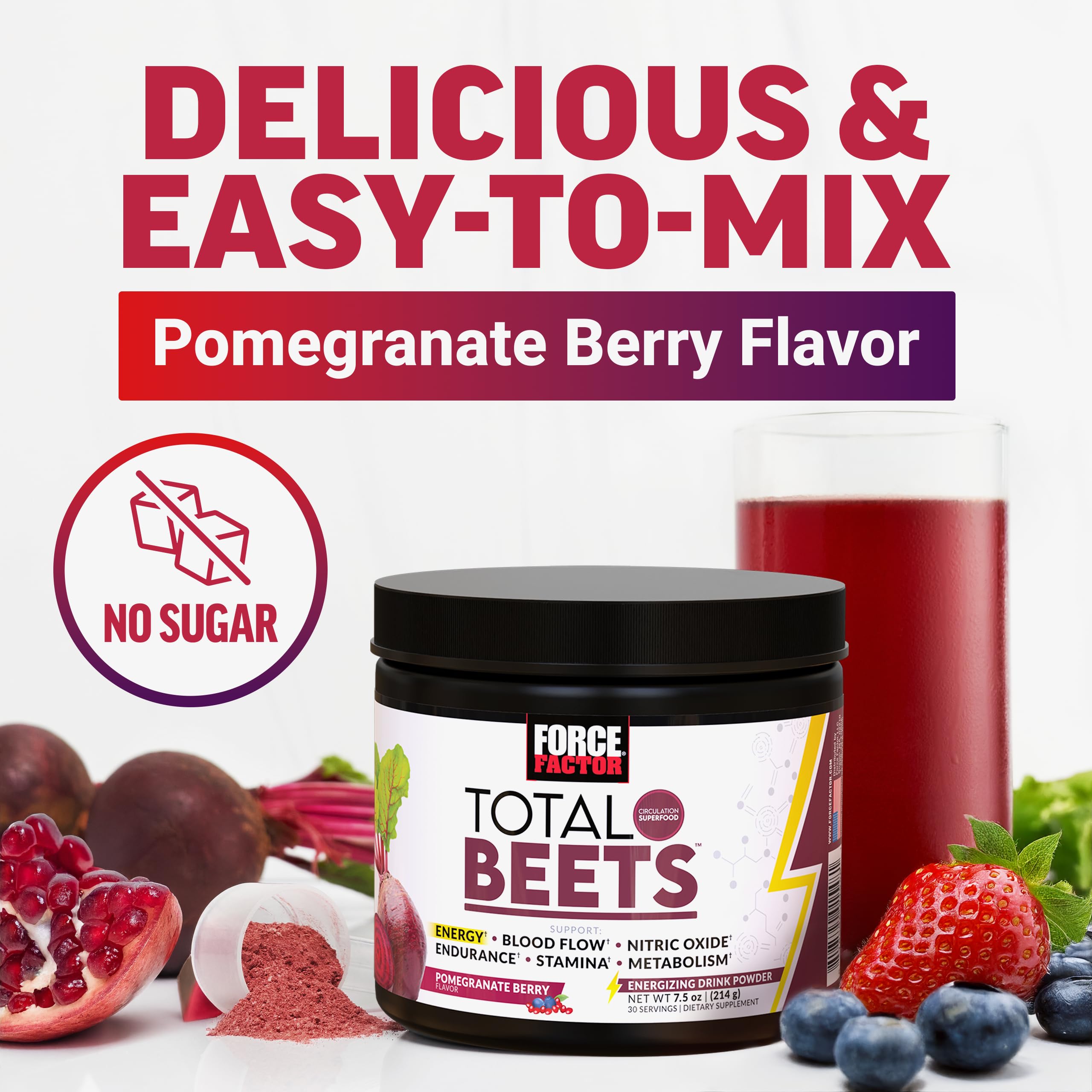 Force Factor etiqueta nutricional destacando ingredientes clave