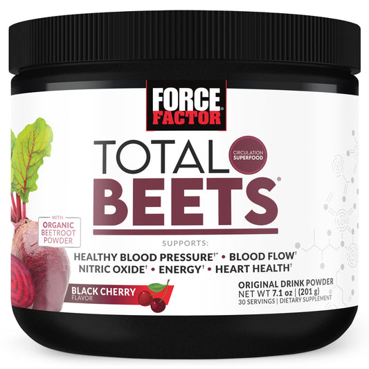 Force Factor envase frontal con diseño y sabor pomegranate berry, práctico y atractivo