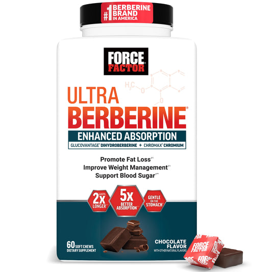 Force Factor frente del envase mostrando beneficio de alta absorción