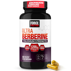 Force Factor frasco frontal mostrando etiqueta y dosis 1200 mg