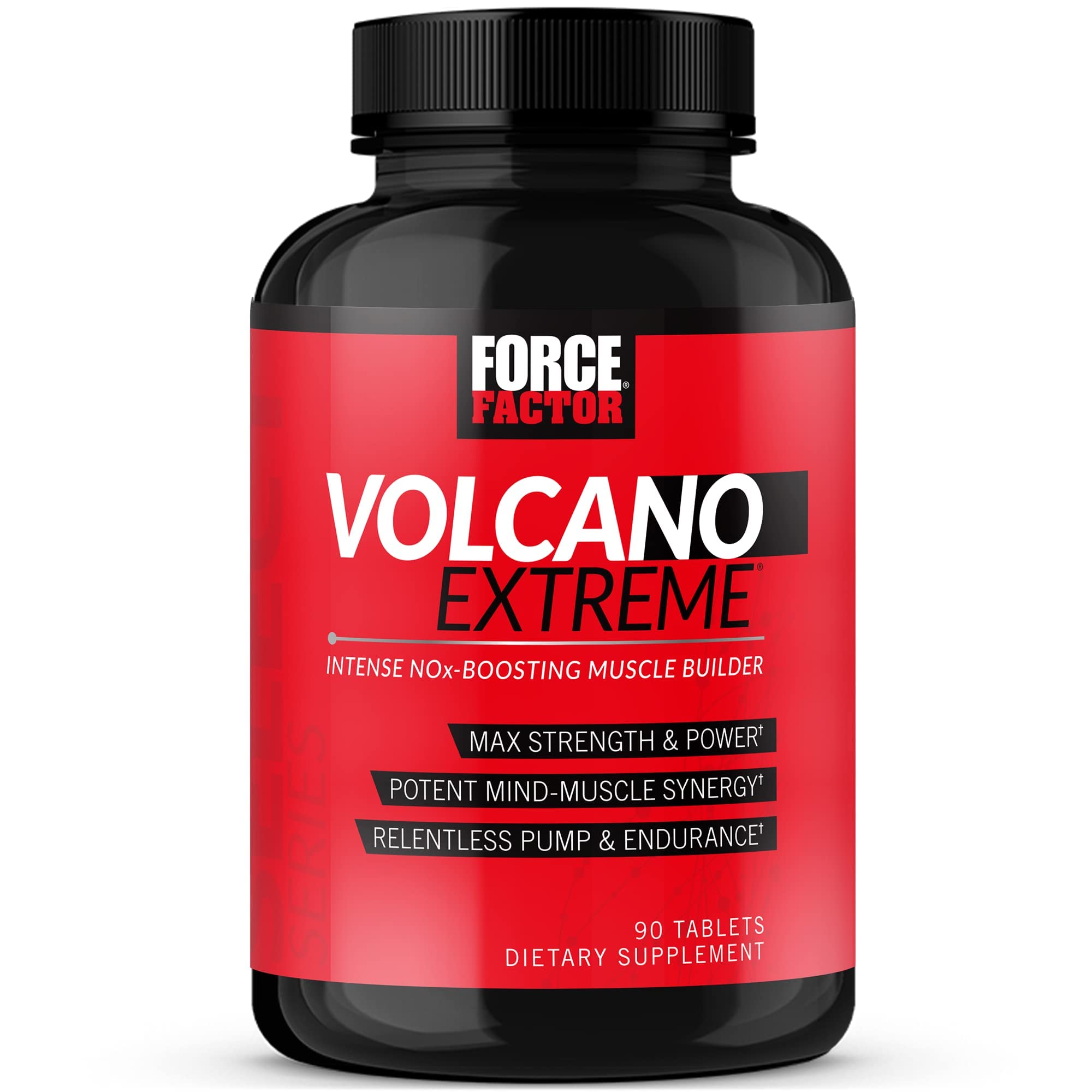 Force Factor frasco frontal mostrando diseño y fuerza