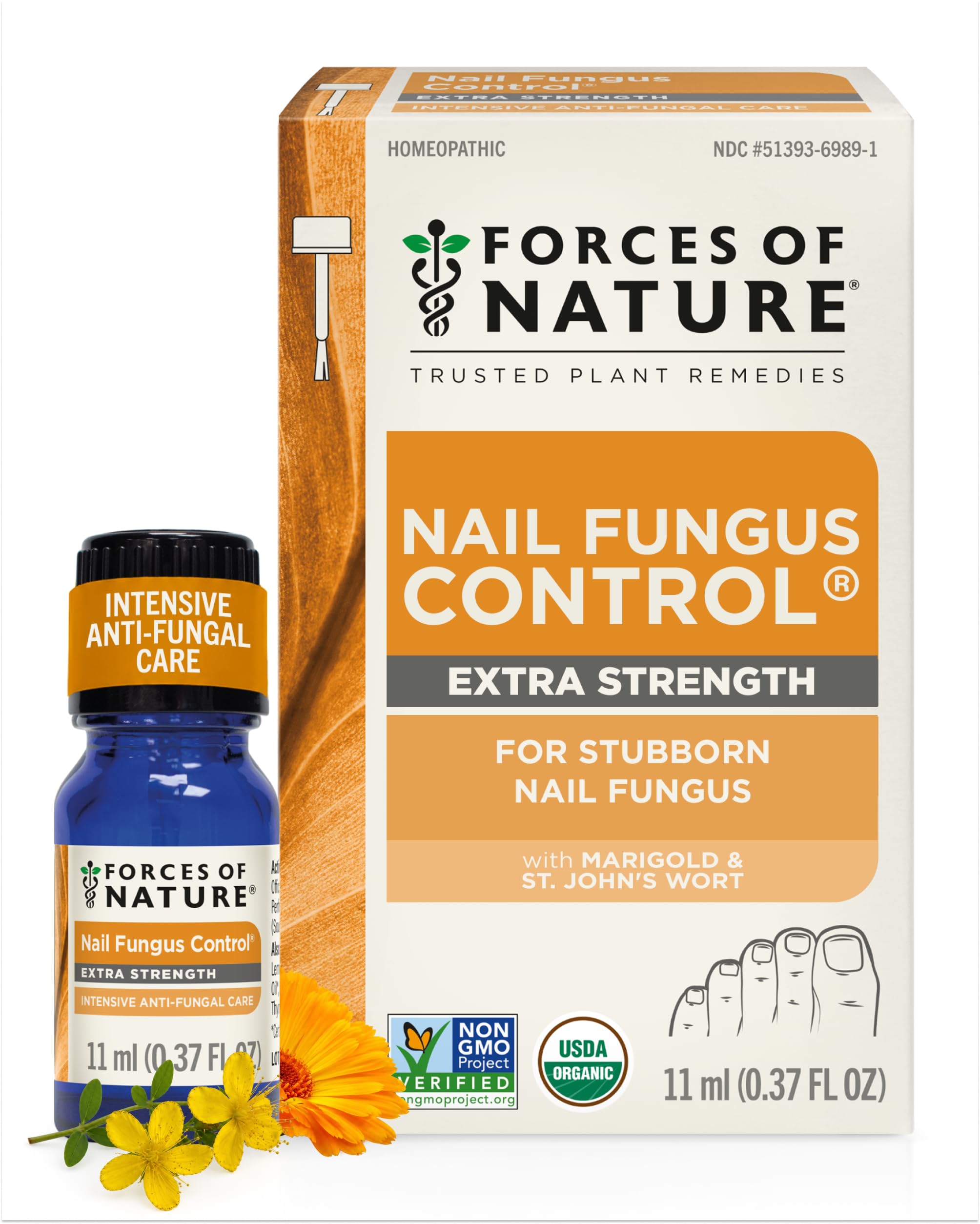 Forces of Nature frasco 11 ml mostrando presentación y beneficio restaurador