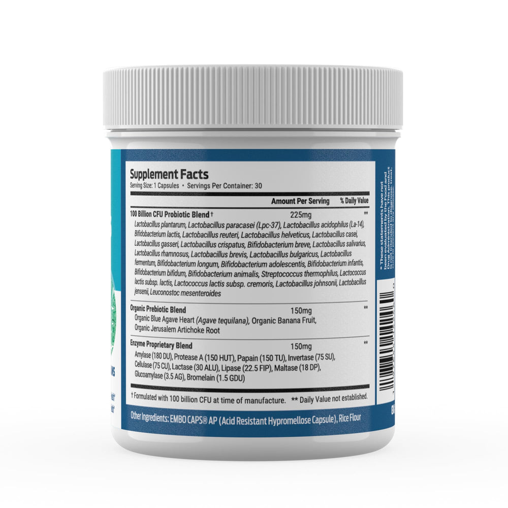 Caja ForestLeaf abierta mostrando el frasco y folleto informativo