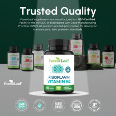 ForestLeaf sello GMP en la etiqueta que indica control de calidad