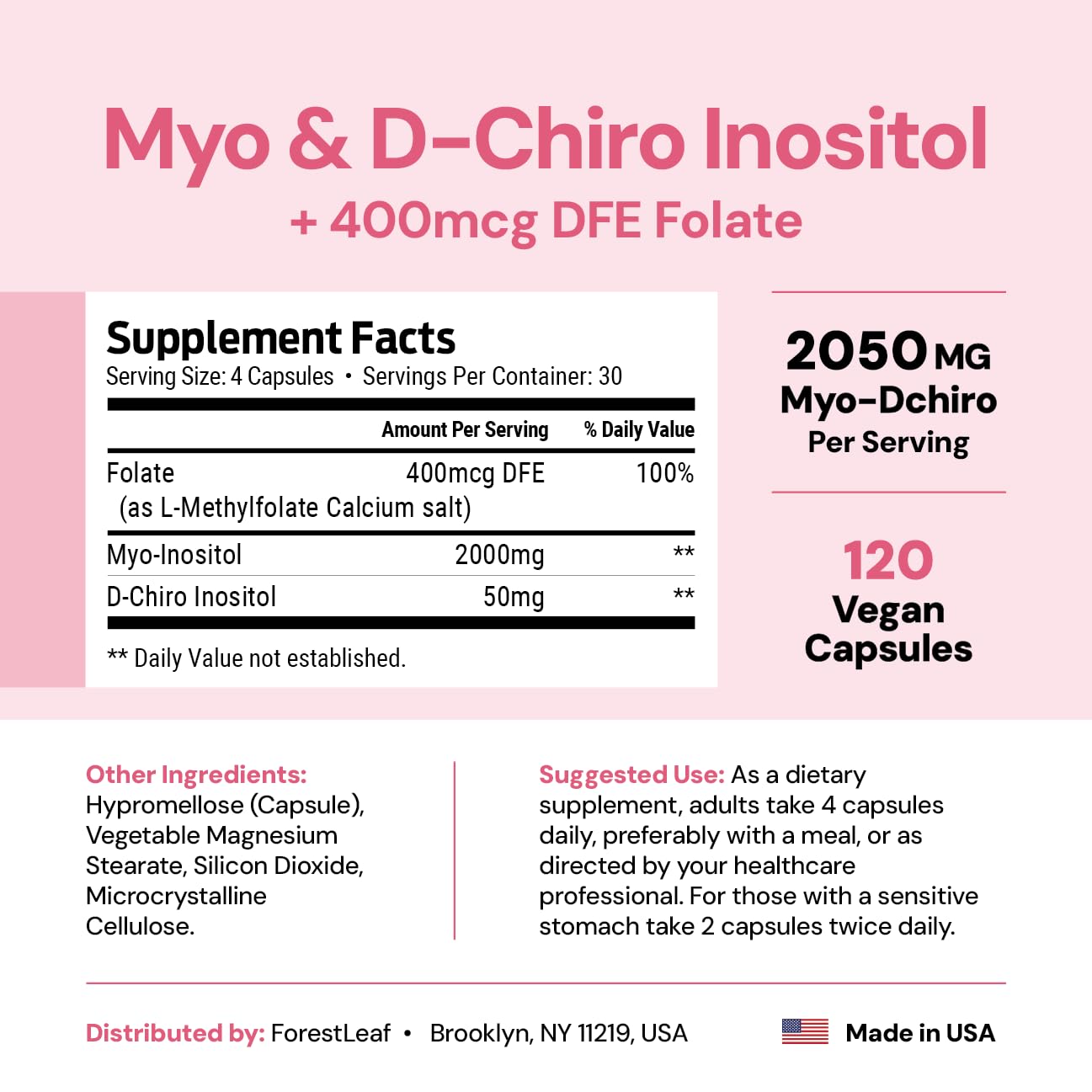 ForestLeaf detalle de la etiqueta con ingredientes clave y certificaciones claras