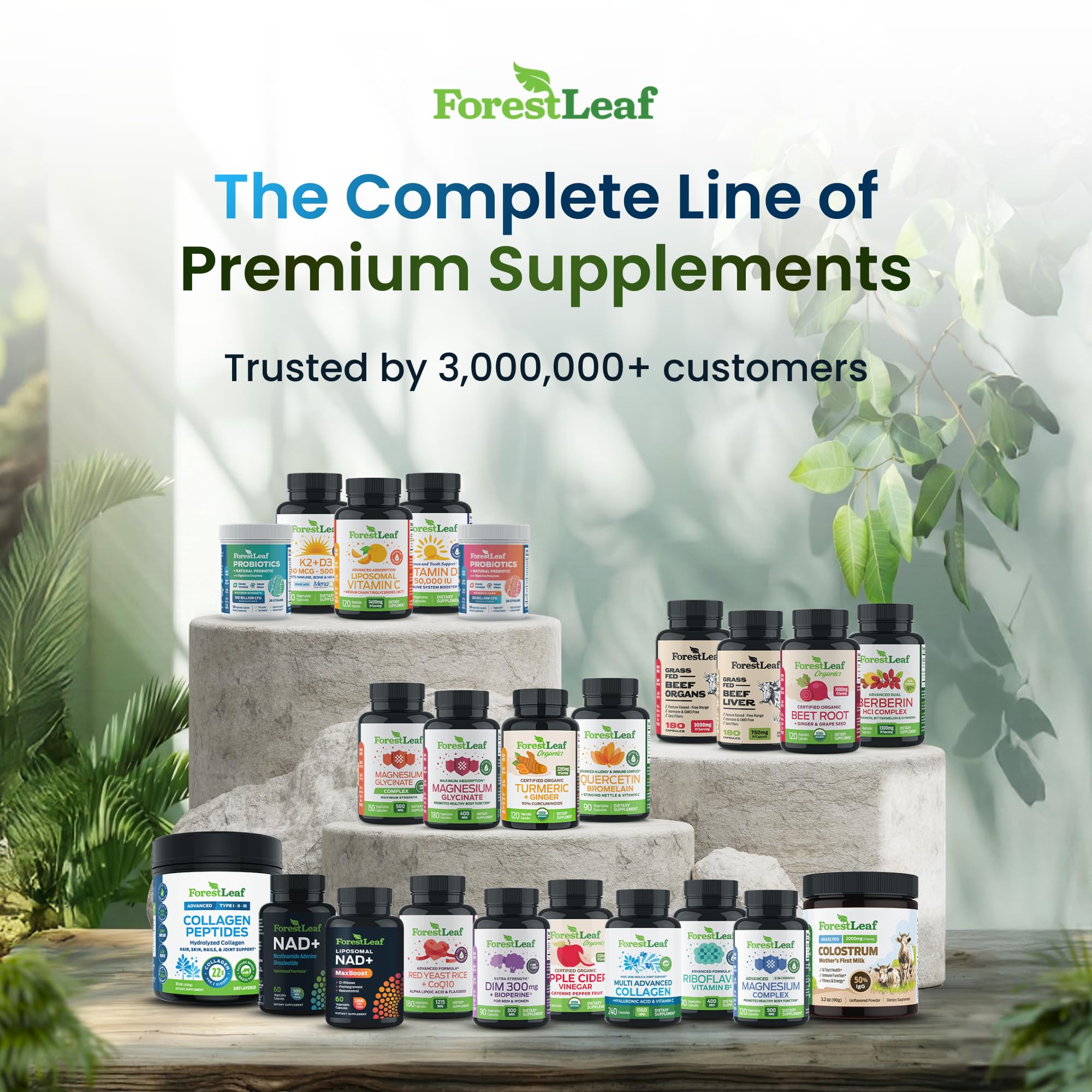 ForestLeaf producto en baño moderno, integra rutina de belleza