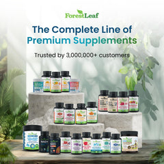 Escena de desayuno saludable con ForestLeaf como apoyo digestivo