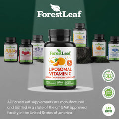 ForestLeaf etiqueta nutricional enfocada mostrando ingredientes y pruebas de tercero