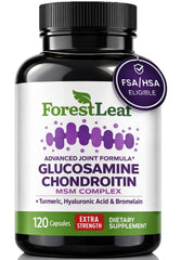 ForestLeaf frasco delantero mostrando etiqueta clara y beneficios