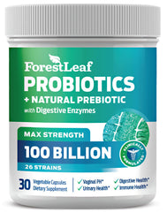 ForestLeaf frasco frontal mostrando etiqueta clara y beneficios