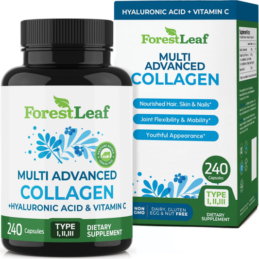 ForestLeaf frente del envase mostrando diseño y cantidad 240 cápsulas, aporta confianza