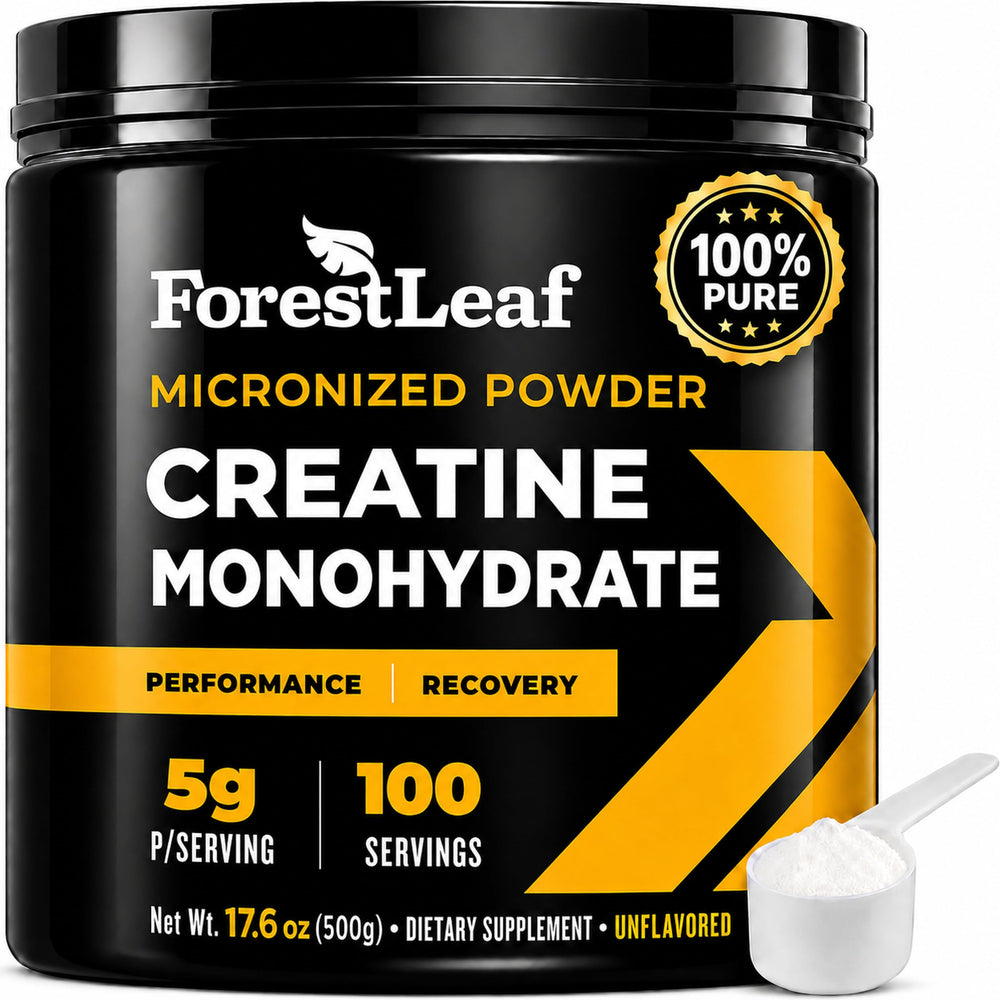 ForestLeaf envase frontal mostrando la etiqueta y beneficio de pureza