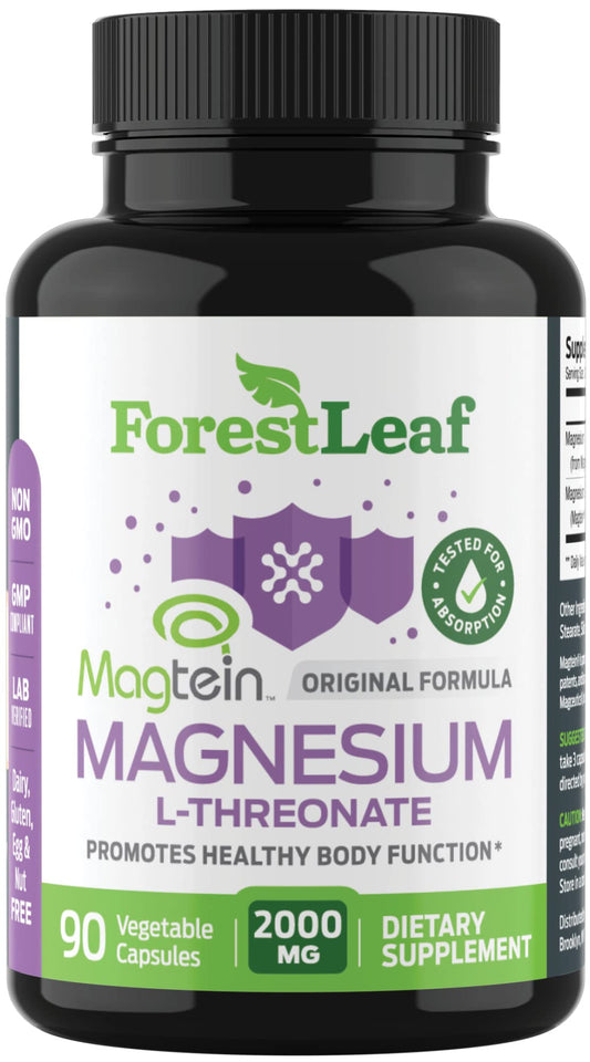ForestLeaf envase frontal Magtein mostrando beneficios cognitivos