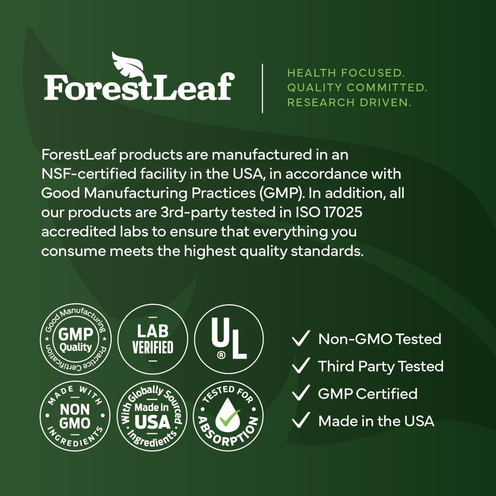 ForestLeaf pruebas de laboratorio mostrando control de calidad certificado