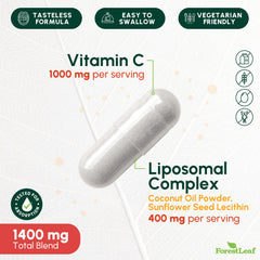 ForestLeaf textura del aceite MCT y lecitina mostrando mezcla liposomal y estabilidad