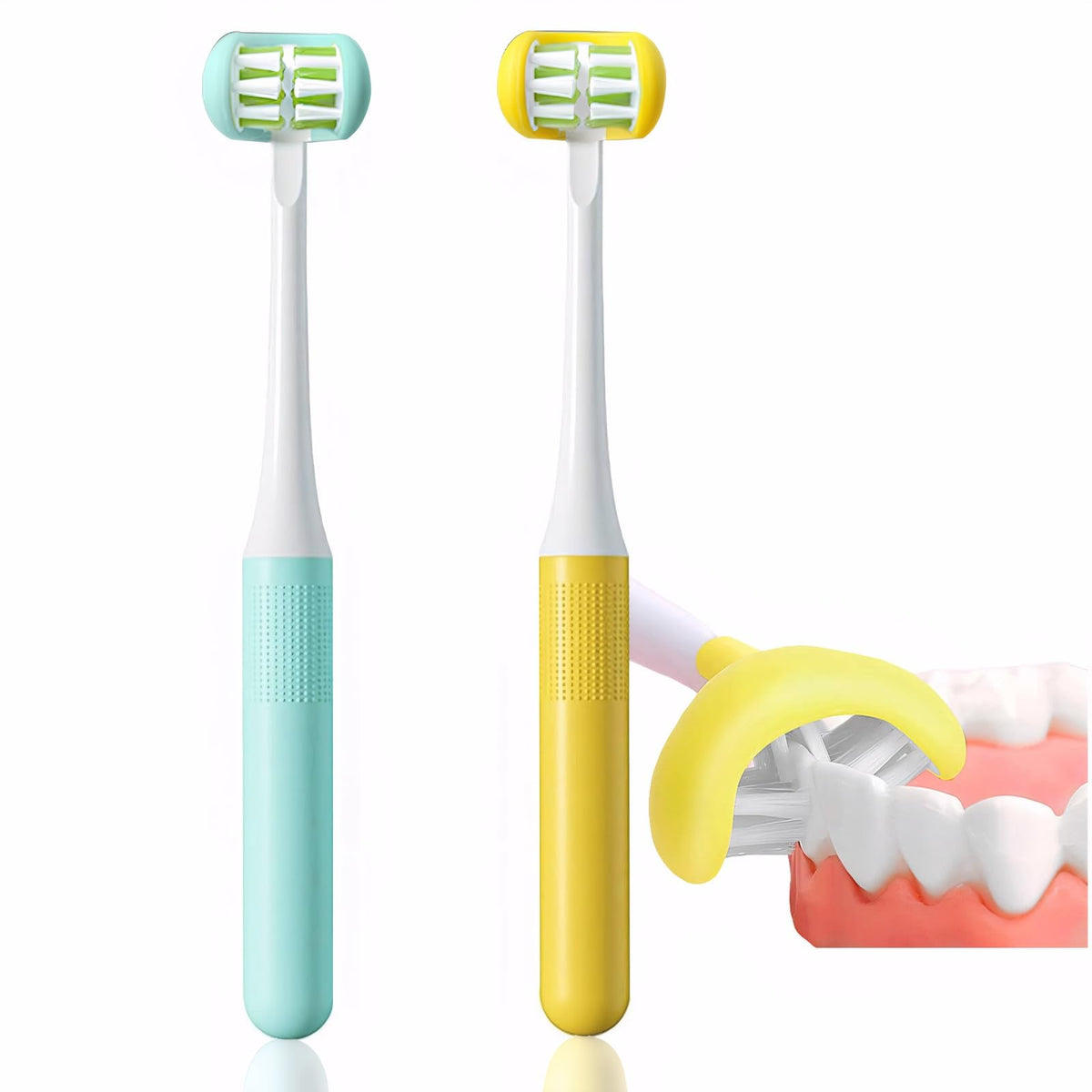 FOREVIVE pack frontal de 2 cepillos muestra colores y diseño práctico